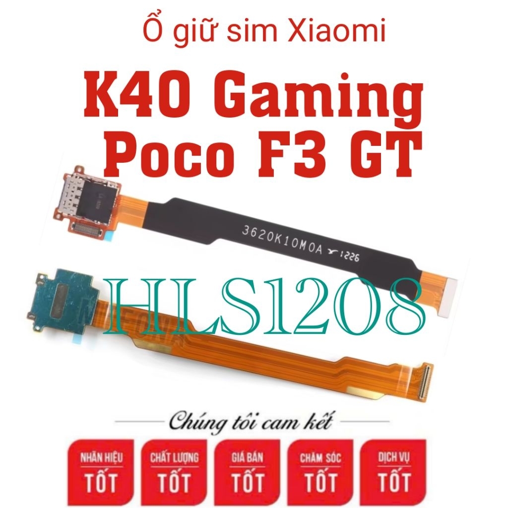 Ổ sim xiaomi k40 gaming , cáp nối màn hình xiaomi k40 gaming