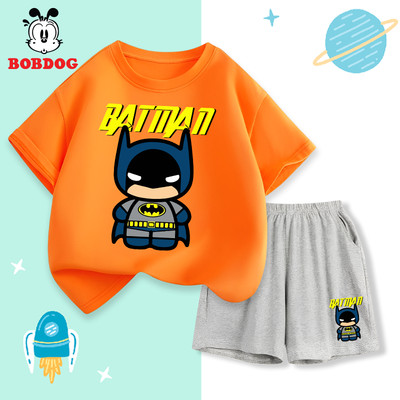 Đồ bộ bé trai BOBDOG, set đồ mùa hè chất liệu cotton mới -CD-BDO59 in hoạ tiết BATMAN cho bé