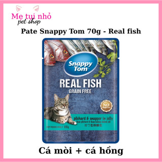 [COMBO 12 GÓI] Pate Snappy Tom thịt cá túi 85G