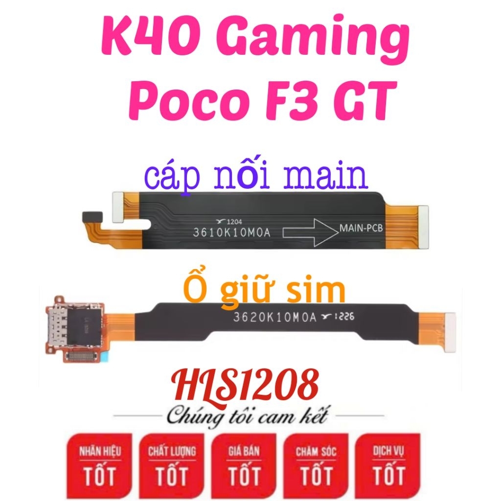 Cáp nối màn hình xiaomi k40 gaming (cáp ổ sim k40 gaming)