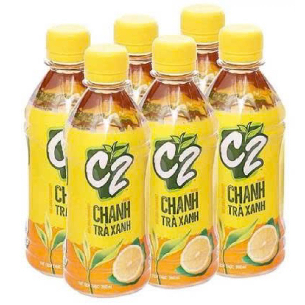 Lốc 6 chai  nước C2 Trà Xanh Hương Chanh 360ml