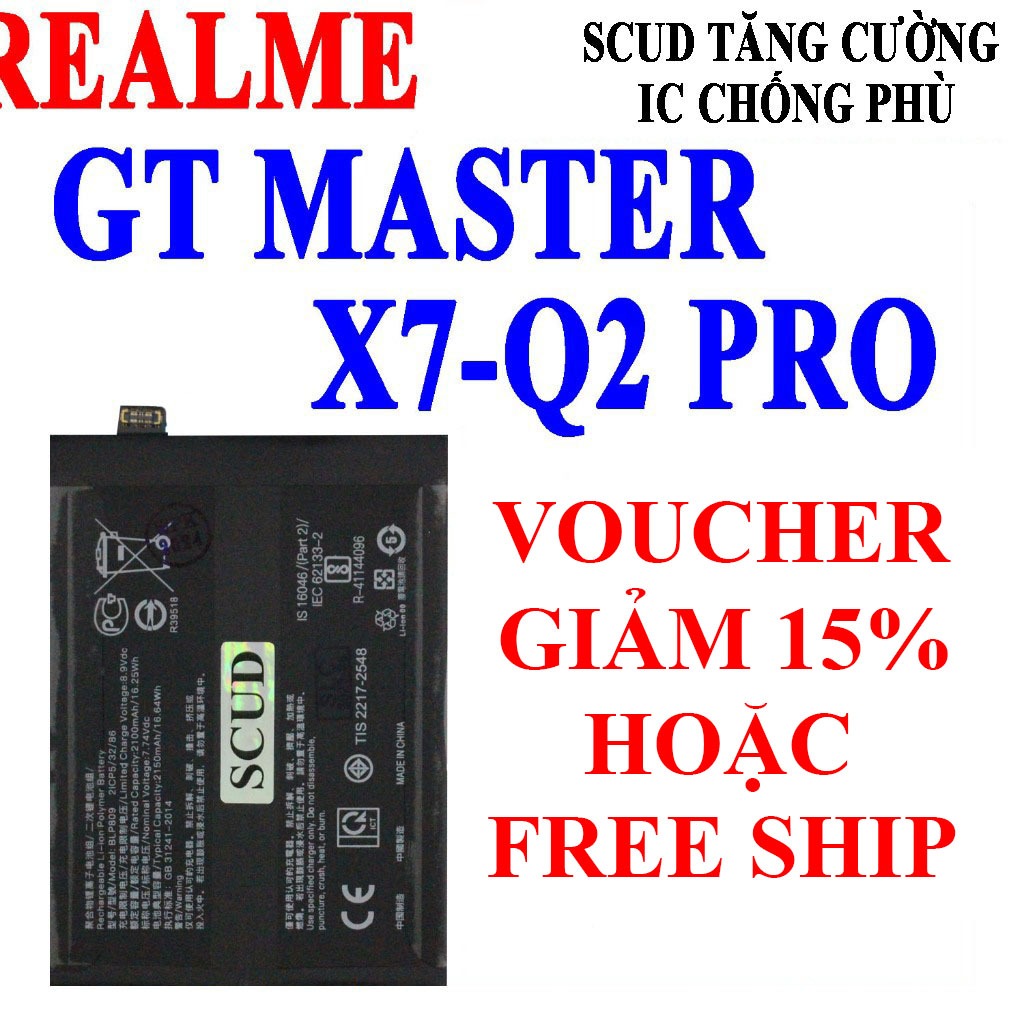 Pin Scud cho Realme GT Master/X7/Q2 Pro BLP811 dung lượng 4250mAh