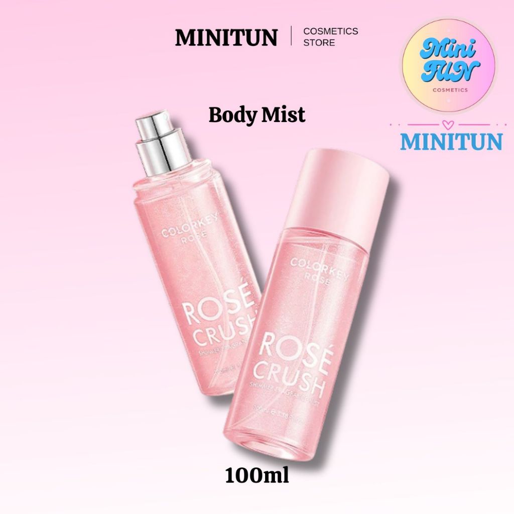 Body Mist Colorkey Rosé Crush Xịt Thơm Toàn Thân, Hương Ngọt Ngào Tươi Mát MiniTun