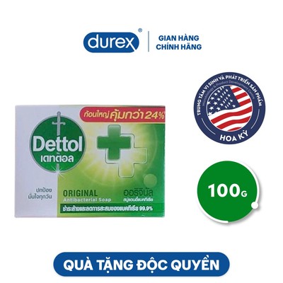 [Quà tặng không bán] Dettol xà phòng xanh