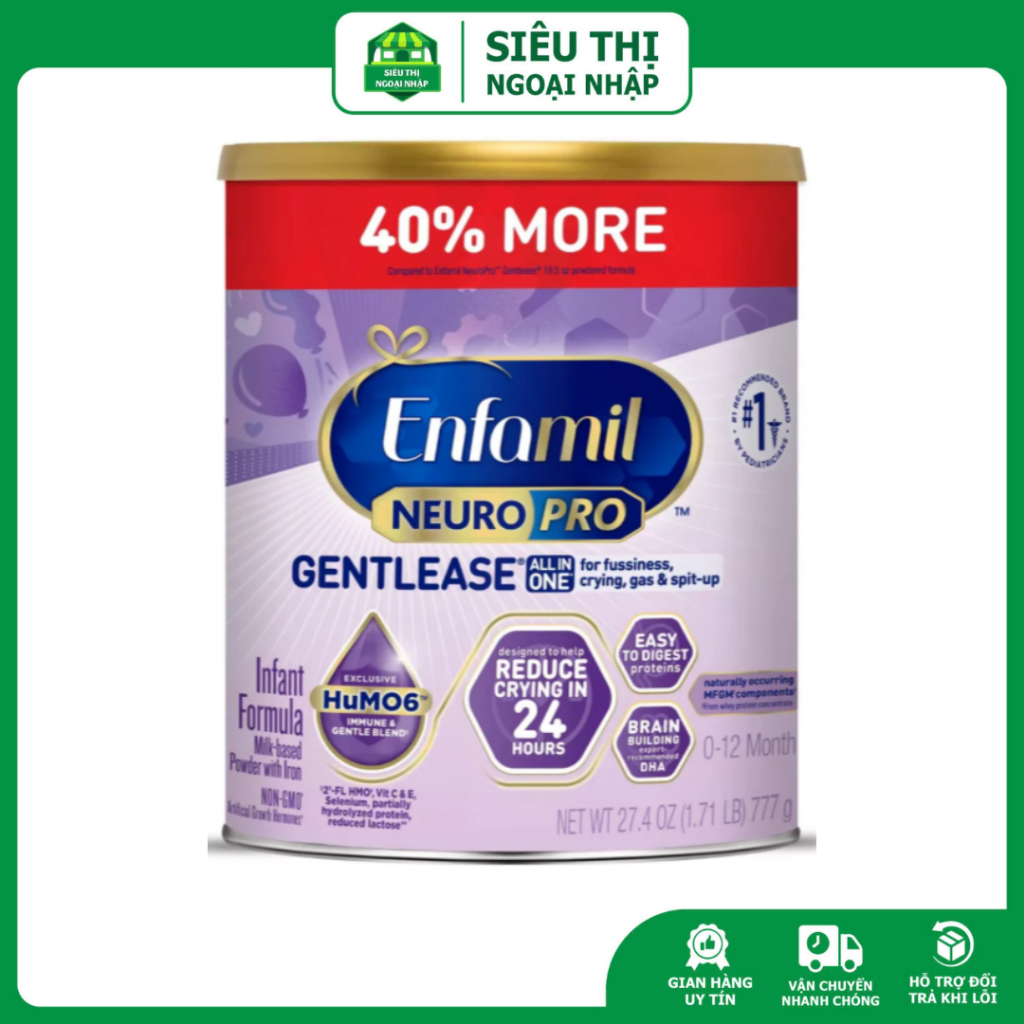 Sữa Bột Enfamil NeuroPro Gentlease 777g