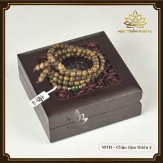  Vòng Trầm Hương chuỗi 108 hạt Kim Ngọc Trợ Mệnh Size 6 7 8 10mm - Đá Màu Theo Mệnh Phong Thủy -  Mộc Trầm Hương MTH 