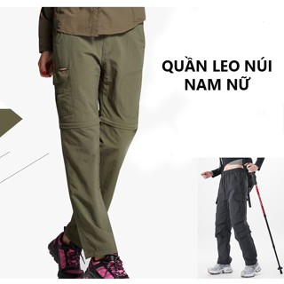 Quần Đi Trekking Phượt Nam Nữ – Dạng Dài Có Thể Tháo Ống – Kèm Thắt Lưng T2088