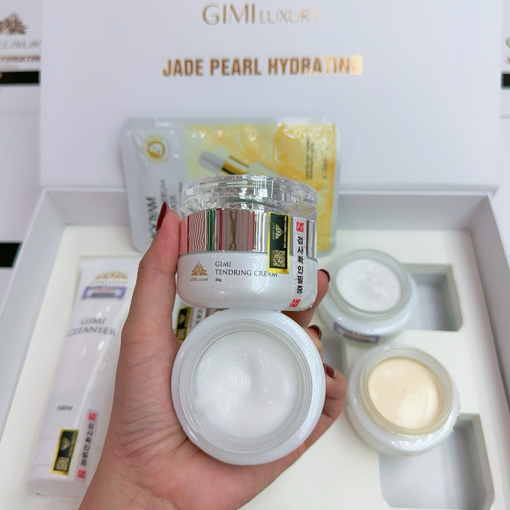 Kem Dưỡng Ngày Gimi Luxury Vip ( Serum mẫu lọ tròn ) lọ 30g có team Qr , logo chống nhái