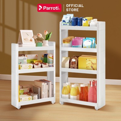 Kệ để đồ đa năng có bánh xe, giá để đồ nhà tắm, toillet, kệ nhà bếp Parroti Caddy