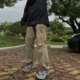  Quần leo núi ống rộng nam nữ 9019 – Kaki mềm chống tia UV chống nước nhẹ 