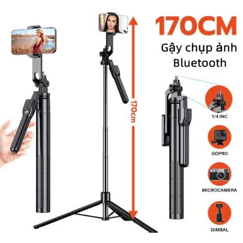 Gậy chụp ảnh 3 chân Selfie 1m7