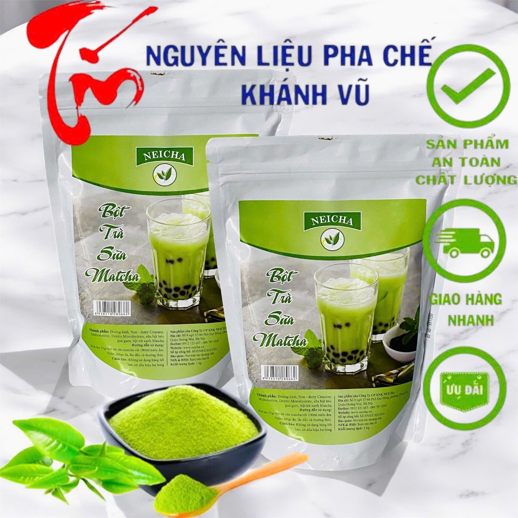 BỘT TRÀ SỮA MATCHA (NEICHA ) 1KG