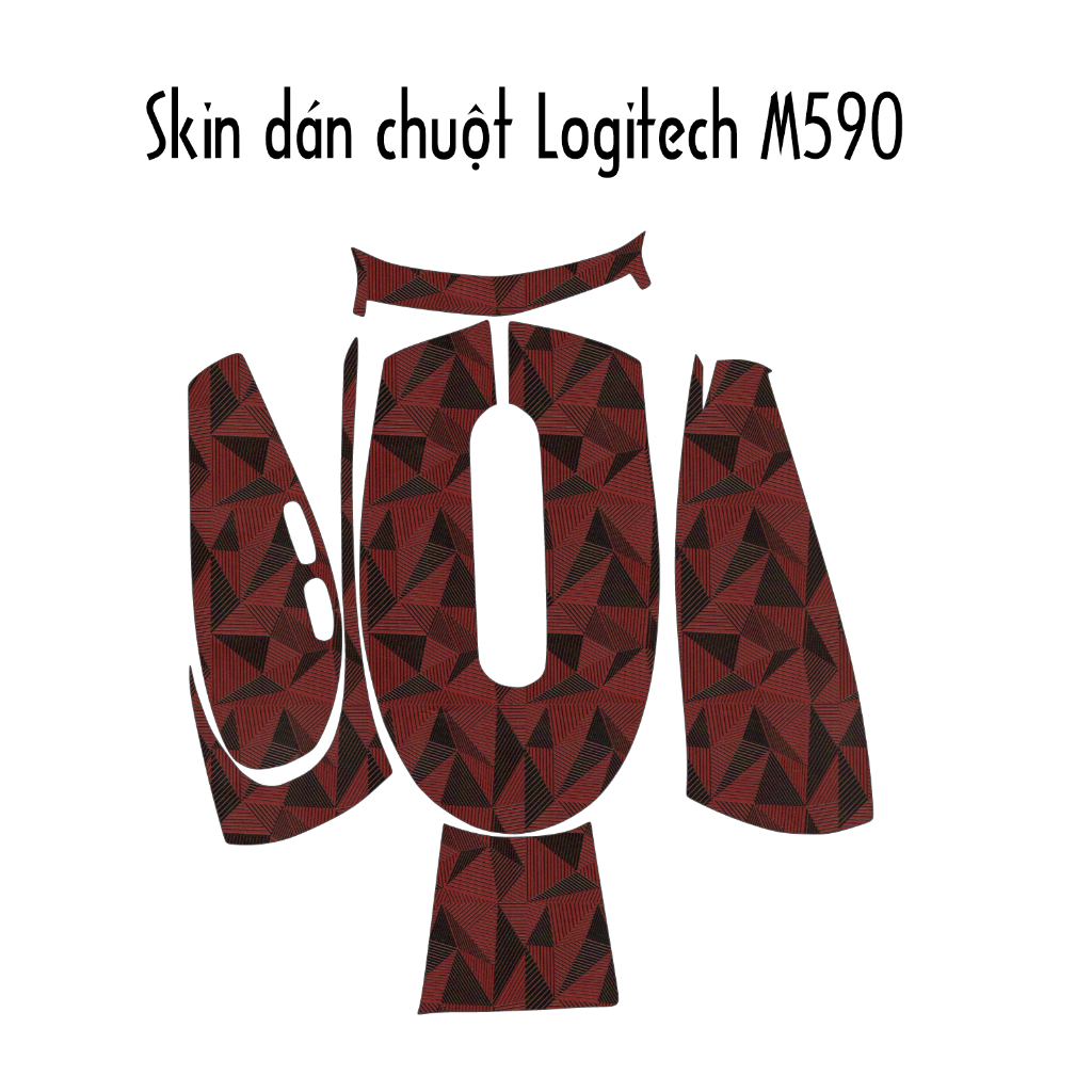 Skin dán chuột Logitech M590 (Nhiều mẫu) | Miếng dán Film 3M vân nổi | Sticker dán chuột custom theo