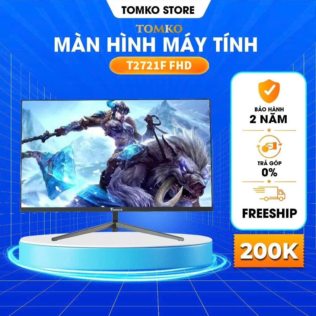 Màn hình máy tính Tomko T2721F FHD 27 inch Full 3 viền IPS 75Hz (HDMI+VGA+DC)- Màn hình 27 inch siêu rẻ siêu chất lượng