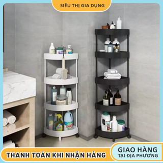 Kệ góc nhựa 3tầng,4 tầng, kệ góc tường tam giác kệ để đồ nhà bếp , phòng tắm góc tường