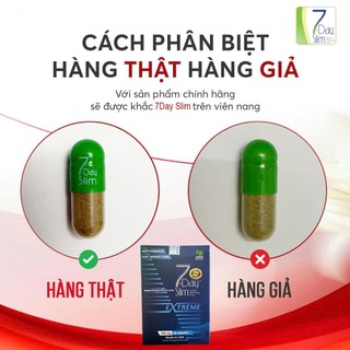   DATE MỚI  Viên uống giảm cân 7 Day Slim USA  30 Viên  - viên nang CÓ LOGO 7-DAY SLIM 