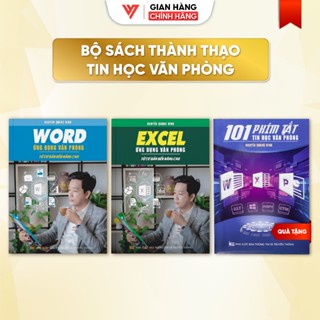 Combo 2 Sách Excel Và Word Cơ Bản Đến Nâng Cao Ứng Dụng Văn Phòng Nguyễn Quang Vinh Video + Bài Tập