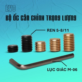 Bộ Ốc Tăng Giảm Trọng Lượng Cơ Bida EVO – Full Kit – Phụ Kiện Cơ Bida Chính Hãng