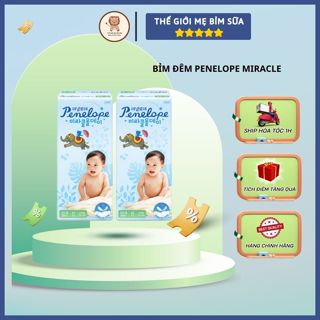 [Thế Giới Mẹ Bỉm Sữa] Bỉm Đêm Penelope Miracle đêm Nội Địa Hàn cao cấp siêu thấm hút cho bé đóng đêm - thegioimebimsua