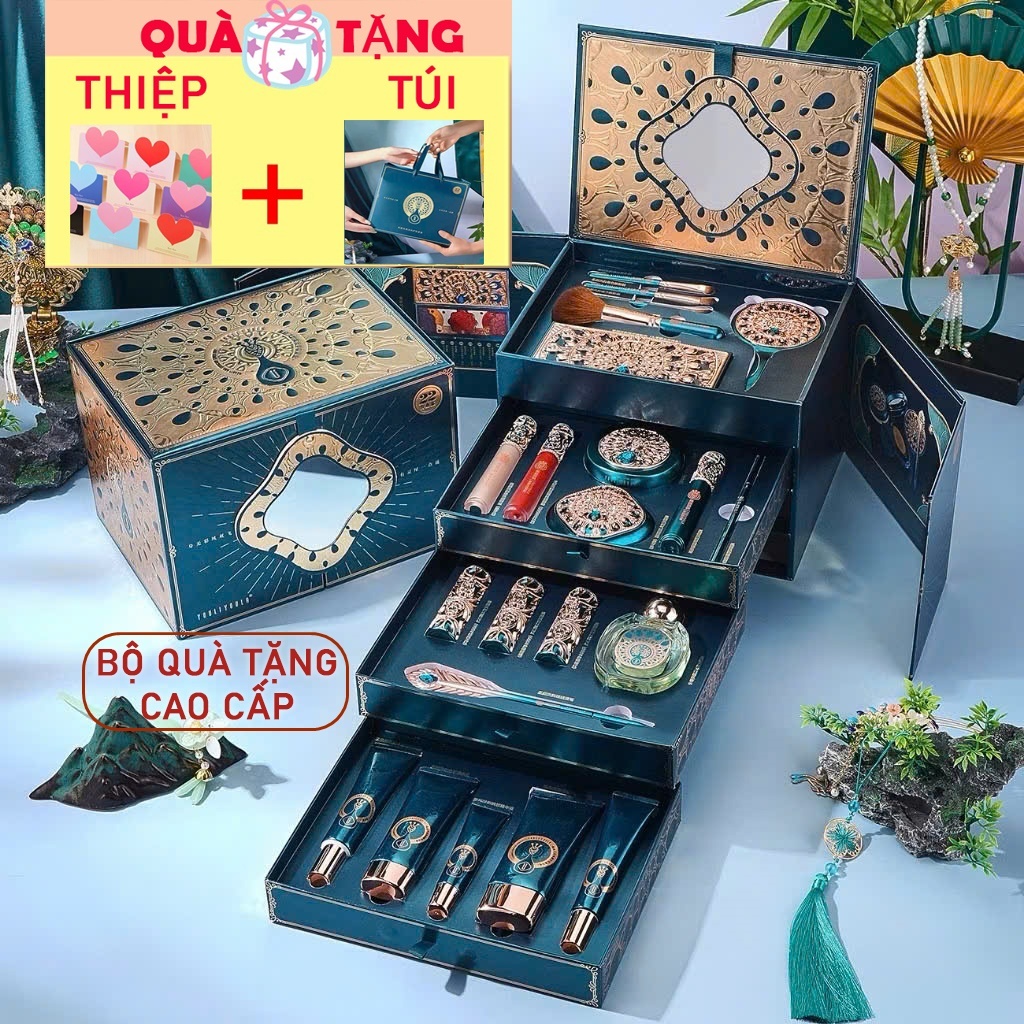 Bộ Quà tặng cho Bạn gái, Người Yêu, Tặng mẹ - Set Trang Điểm, Makeup đầy đủ kèm túi, thiệp - Quà Tặng Nữ