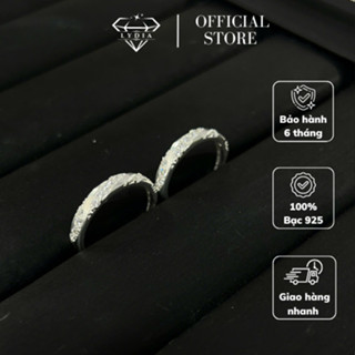 Nhẫn bạc cao cấp đính đá nhẹ nhàng, dạng xoắn - Nhẫn đôi nam nữ 925 LYDIA - NA04