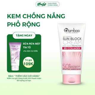 Kem chống nắng nâng tone BAMBOO làm đều màu da bảo vệ da khỏi tác hại của tia UV SPF 50+ PA+++