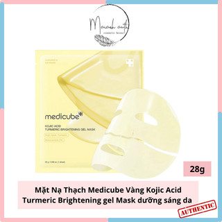  Mặt Nạ Thạch Vàng Medicube Kojic Brightening Gel Mask Thạch Nghệ Trắng Da Mờ Thâm Sạm Da 28g 