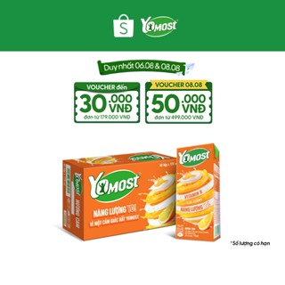 Thùng 48 Hộp Sữa Chua Lên Men Tự Nhiên Yomost Vị Cam (170ml/Hộp)