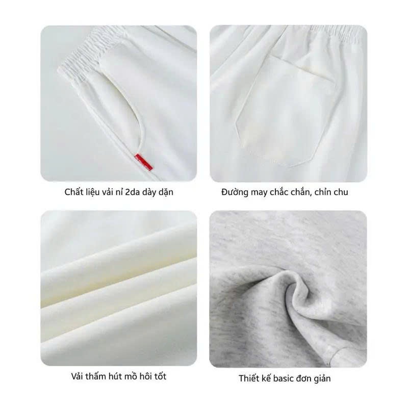 Quần Dài Form Rộng PN.Store1993 vải nỉ 2da Track Pants Unisex Nam Nữ Local Brand Đứng Form Co Giãn Tốt - Menswear Đen | BigBuy360 - bigbuy360.vn