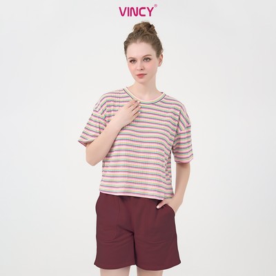 BST080W41-BỘ SHORT THUN VỚI THIẾT KẾ ÁO CROPTOP MANG PHONG CÁCH TRẺ TRUNG VÀ NĂNG ĐỘNG, TẠO CẢM GIÁC THOẢI MÁI KHI MẶC