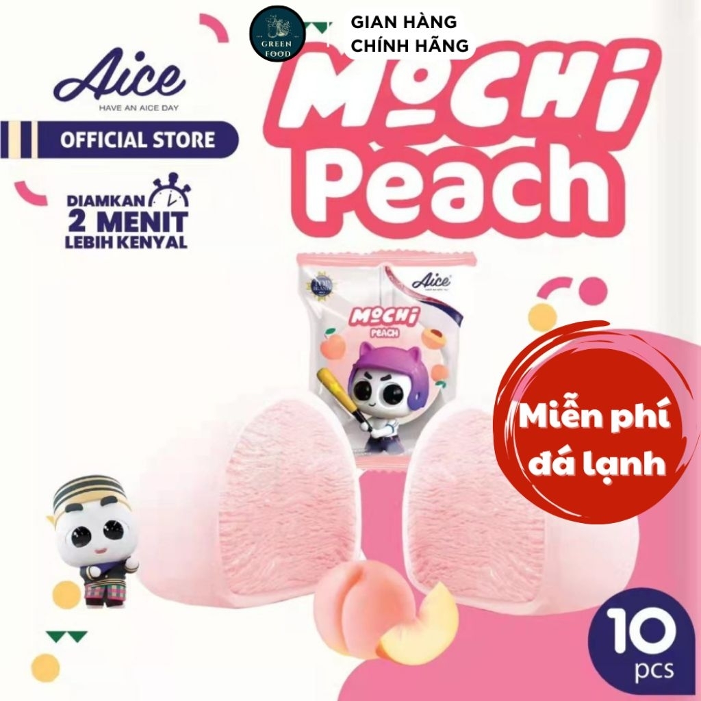 Kem Mochi Đào Aice - Kem Hadilao