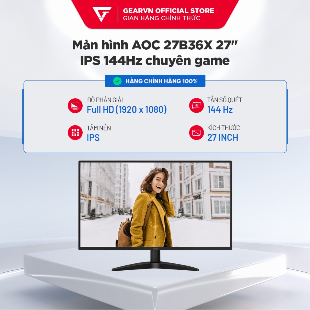 Màn hình AOC 27B36X 27" IPS 144Hz chuyên game