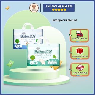[Thế Giới Mẹ Bỉm Sữa] Bỉm BebeJoy Premium (Mẫu Mới) cao cấp mềm mỏng nhẹ cho bé - thegioimebimsua