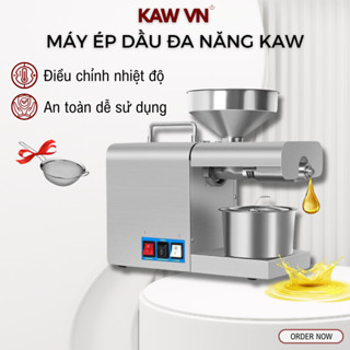 Máy Ép Dầu Thực Vật KAW Dùng Trong Gia Đình, Công Suất Cao Ép Kiệt Bã Sản Lượng Dầu Cao