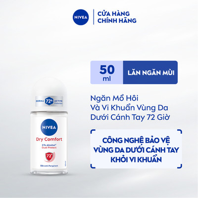 Lăn Ngăn Mùi NIVEA Comfort Khô Thoáng 50ml / Lăn Khử Mùi Nữ - 81611