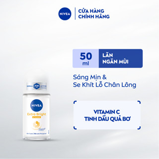  Lăn Khử Mùi Nữ NIVEA Dưỡng Sáng | Mờ Thâm | Se Khít Lỗ Chân Lông  50 ml  - 81644 