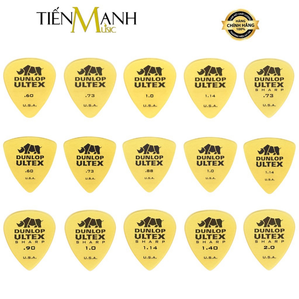 [Chính Hãng] Móng Gẩy Đàn Guitar Dunlop ULTEX Standard, Sharp 421R, 426R, 433R - Pick Gảy Ghi-ta Giọt Nước, Tam Giác