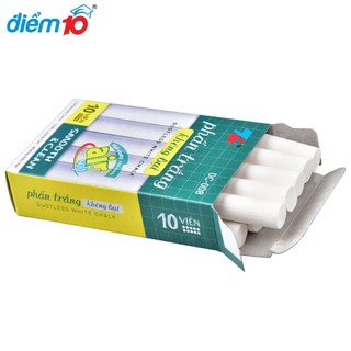 (COMBO 5) Hộp Phấn không bụi DC-008 Thiên Long, ít gãy, không bụi - Hãng Thiên Long