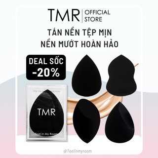 Mút Trang Điểm TMR Black chất liệu bông mút trang điểm tạo lớp nền căng bóng tự nhiên
