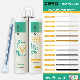 Keo chít mạch gạch Zero, keo chà ron Zero epoxy 2 thành phần (Chống Thấm - Bụi Bẩn)