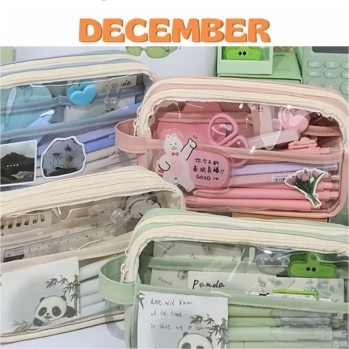 Hộp Bút Vải Nhiều Ngăn DECEMBER 318