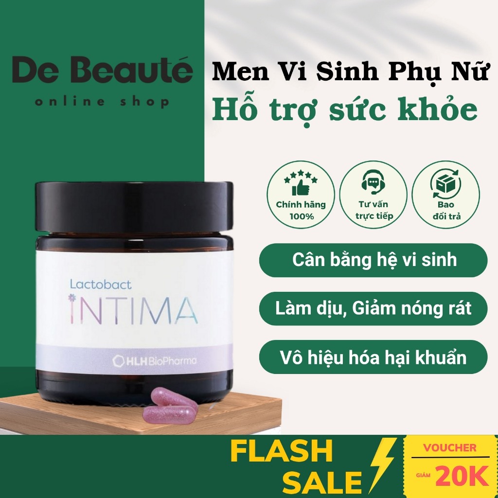 Viên Uống Thực Phẩm Bảo Vệ Sức Khoẻ Lactobact Intima 30 viên/60 viên