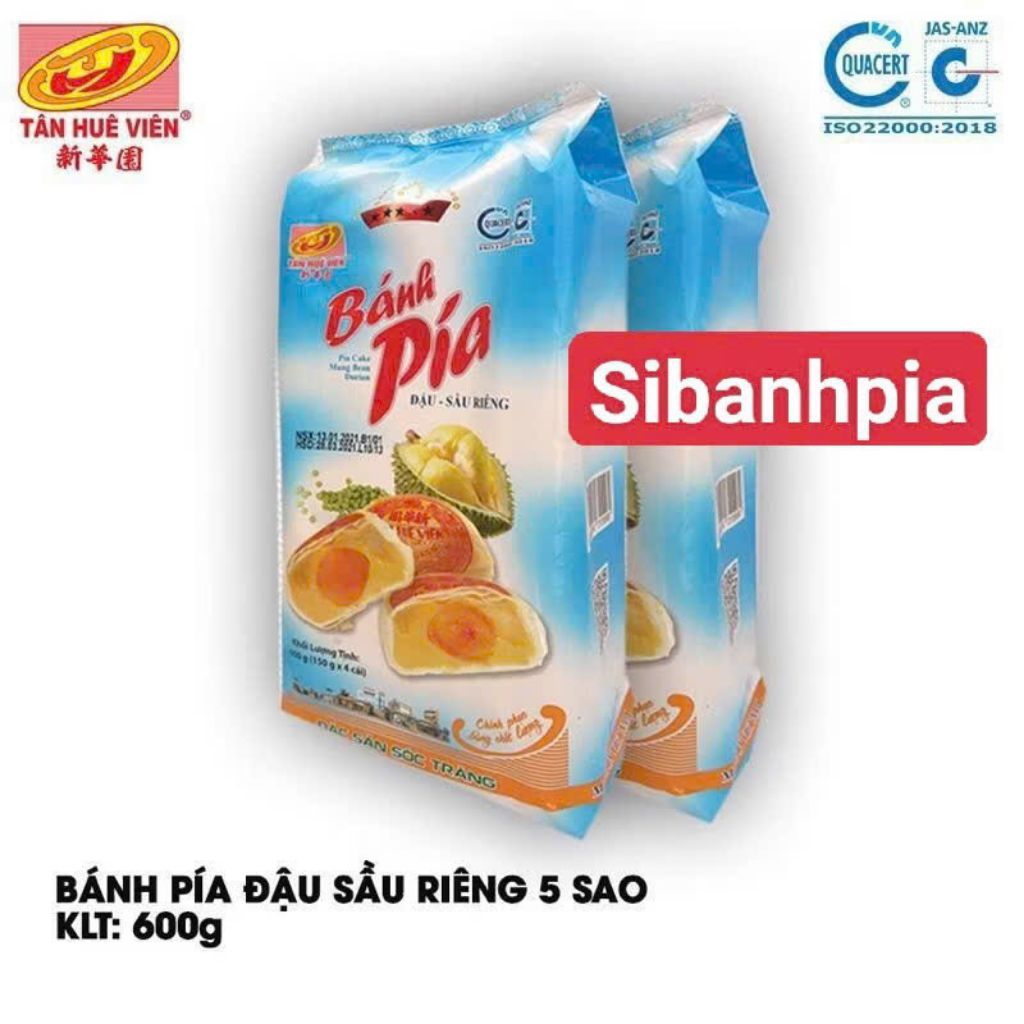 Sip nhanh)Bánh pía 5 sao Tân Huê Viên đậu sầu riêng