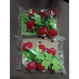 Vỉ rau củ vải nỉ, đồ dùng mầm non