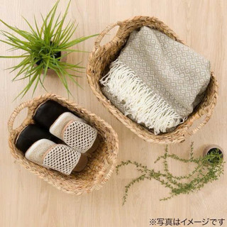 Sọt đựng quần áo , đựng đồ , decor trang trí dáng thuyền bằng cói lục bình