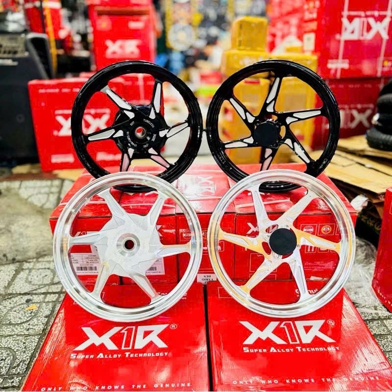 Mâm 6cây Vario CNC X1r Click Vision AB125/150 - mâm 611 Vario X1r - bản 1.85/2.15 - phụ kiện thay th