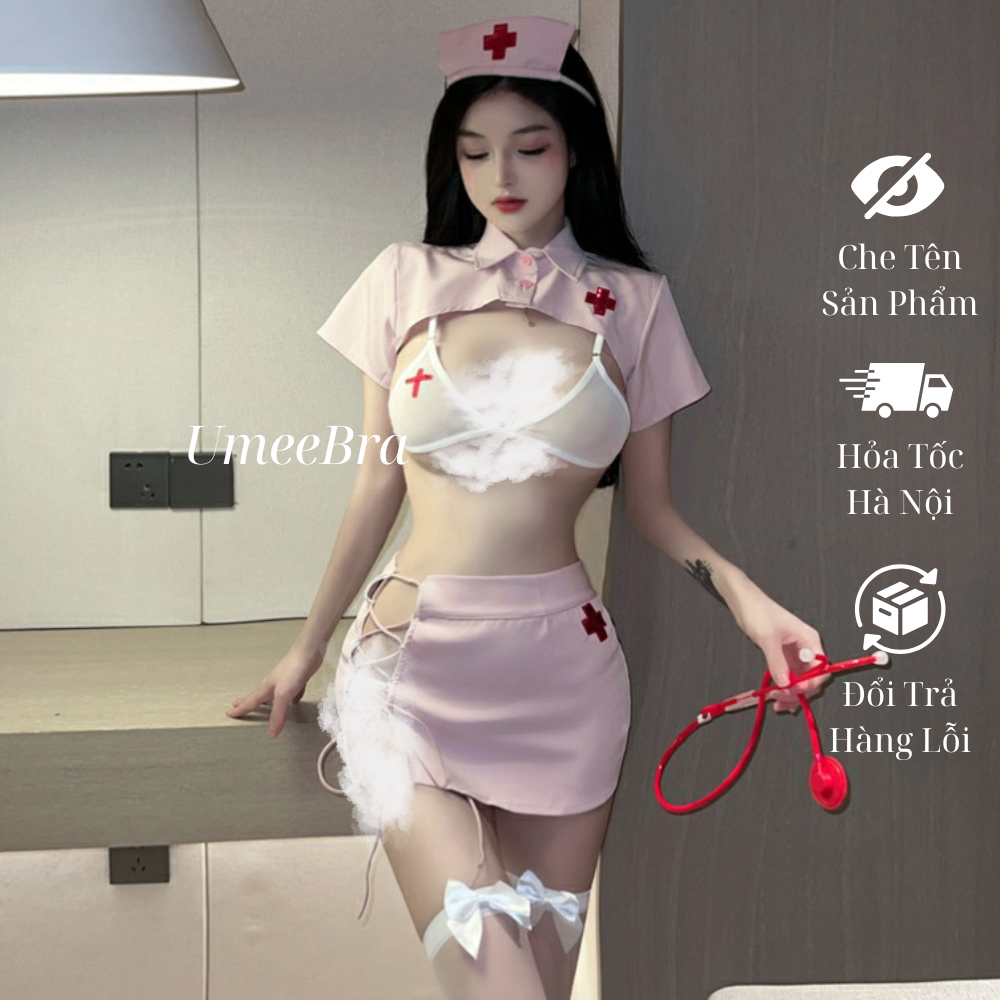 Đồ Ngủ Hóa Trang Nữ Gợi Cảm DN25 – Set Y Tá Cosplay Hồng Phấn Ngọt Ngào, Chạm Đến Mọi Giác Quan | BigBuy360 - bigbuy360.vn