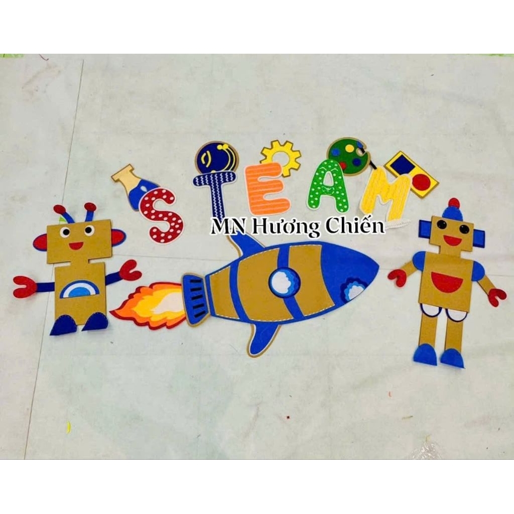 Bộ chữ steam trang trí lớp học