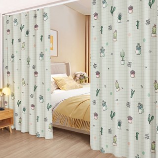 Rèm Ngăn Phòng Ngủ, Rèm Che Gác Trọ Treo Móc RIDO Tối Màu Shisonson, Decor & Ngăn Sáng Tiện Lợi