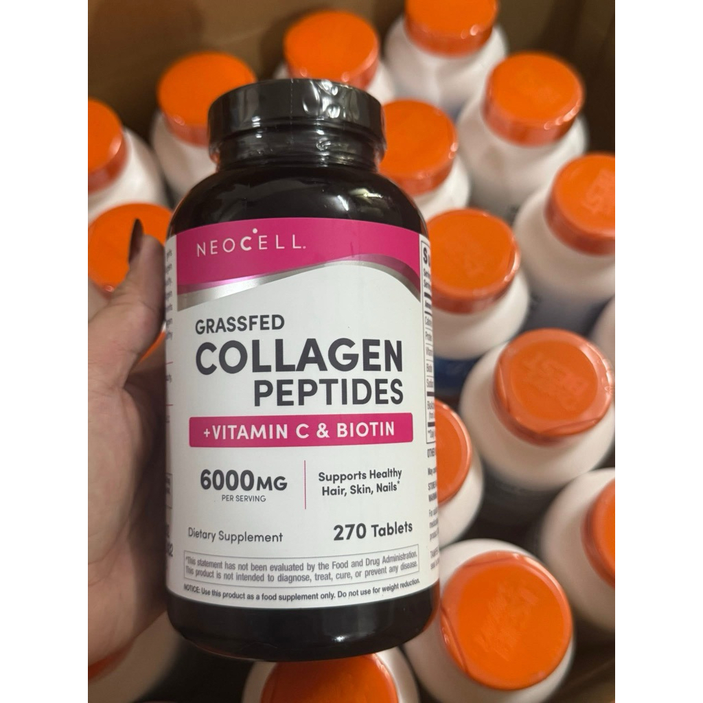 Viên uống đẹp da Super Neocell Collagen Vitamin C- Biotin - 270 viên của Mỹ  mẫu mơi date 2028